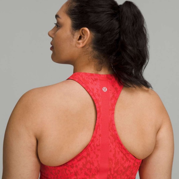 Lululemon Swiftly Tech Racerback 2.0 - Covered Camo Red Rock / Flare - Sz 6 - Picture 3 of 7
